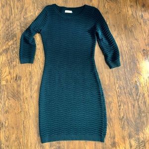 Calvin Klein green sweater dress small